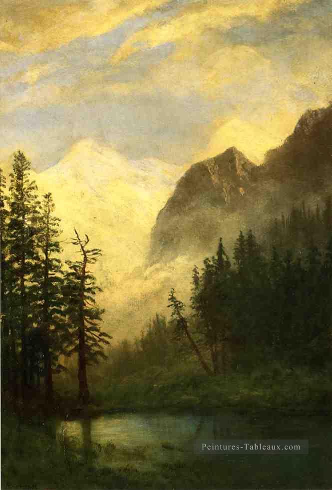 Montagne Paysage Albert Bierstadt Peintures à l'huile